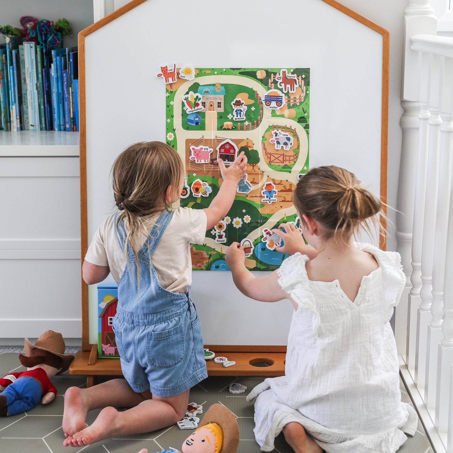 toddler magnets, farm magnets, fridge magnets