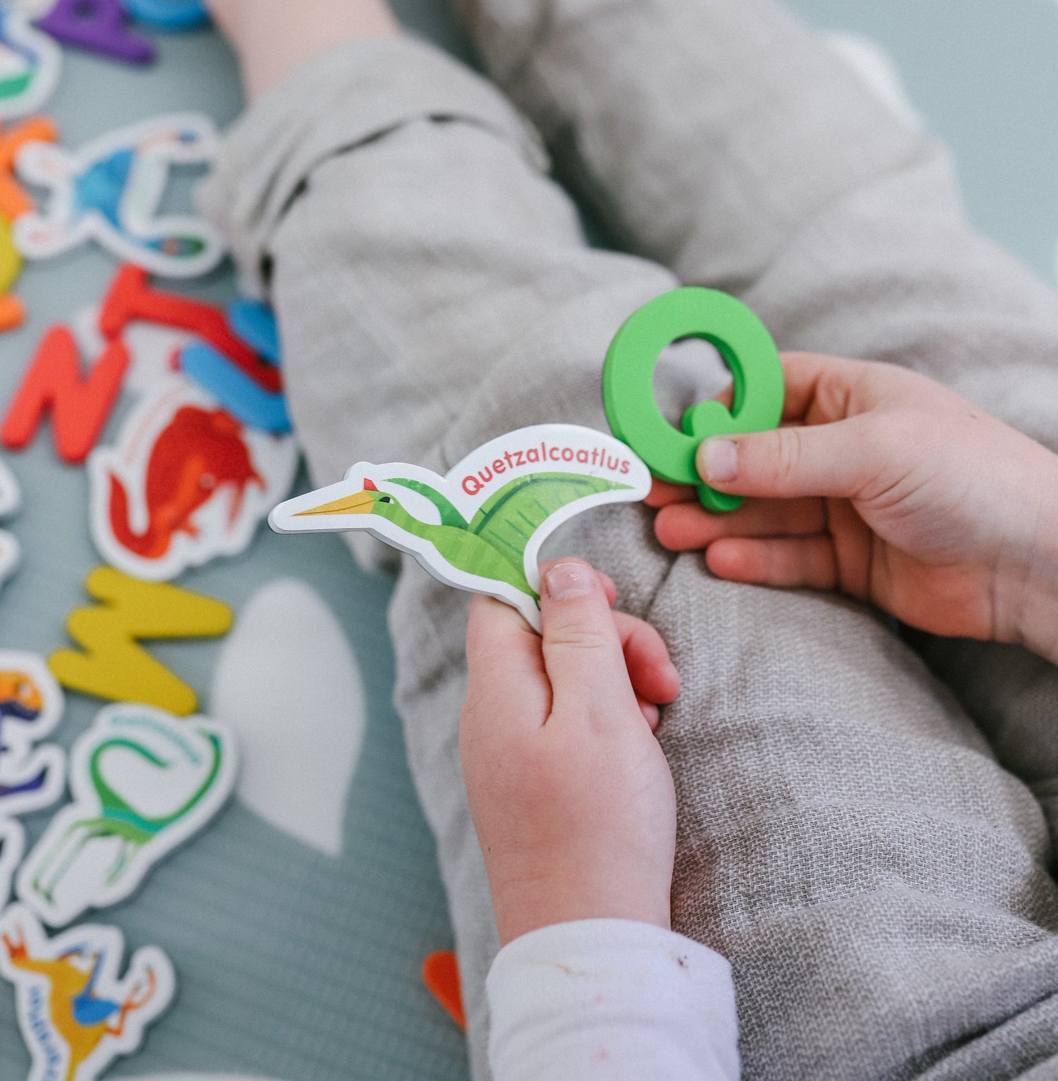 Magnetic Dinosaurs and Letters