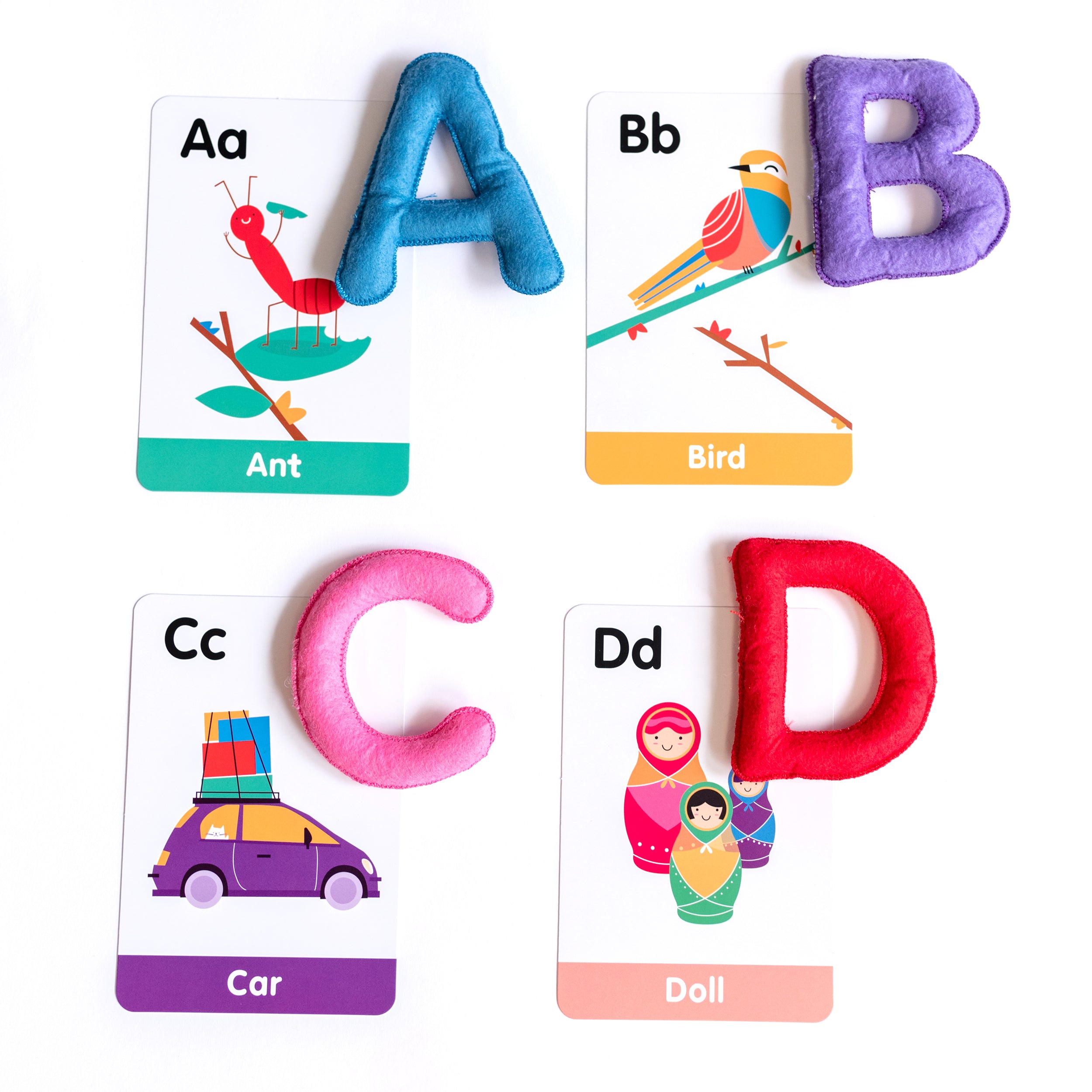 ABC Uppercase Felt Alphabet & Flashcards – Curious Columbus Kids