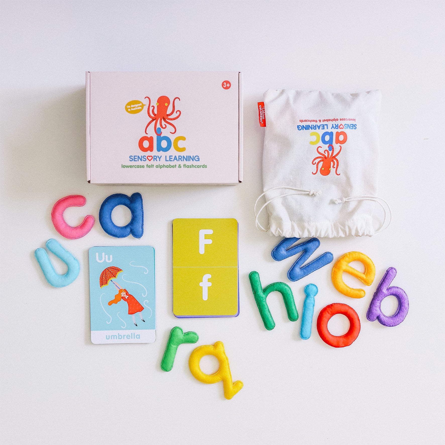 Abc Lowercase Felt Alphabet & Flashcards – Curious Columbus Kids